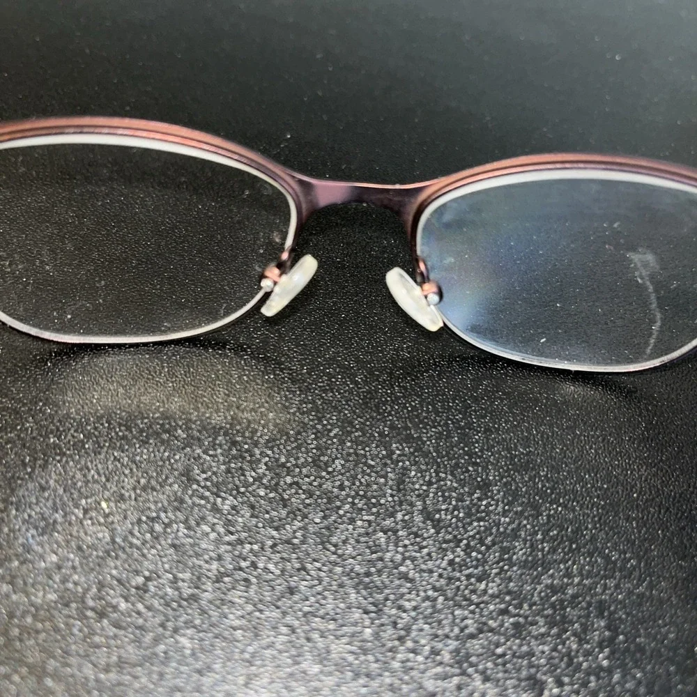 YOU'S 1076 Eyeglasses‎ Frames 50/16/135 Full Rim Semi Cat Eye Purple With Green